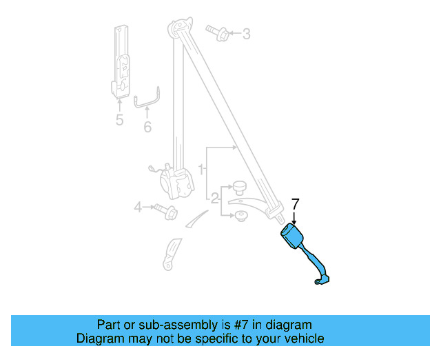 Buckle End 1K3-857-756-BL-YLZ