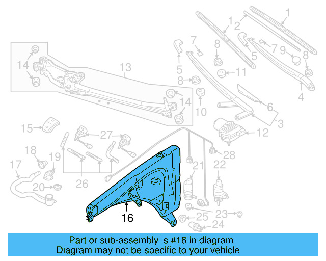 Washer Reservoir 7L0-955-453-G