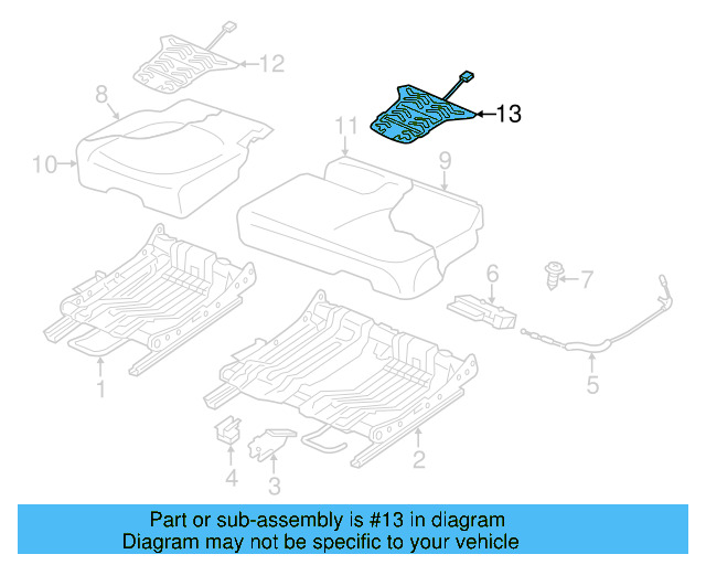 Seat Back Heater 7P6-963-552-S - View 2