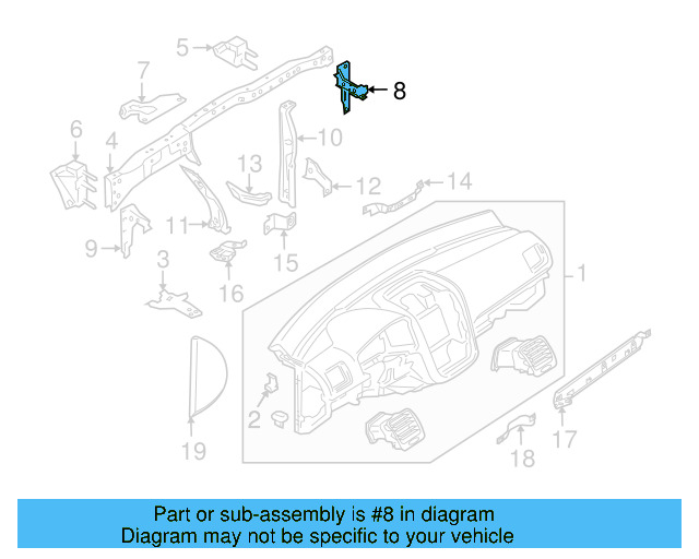 Outer Support 1K1-858-506-G - View 17