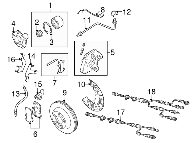 Brake Hydraulic Line Bracket 4D0-611-715-B - View 11