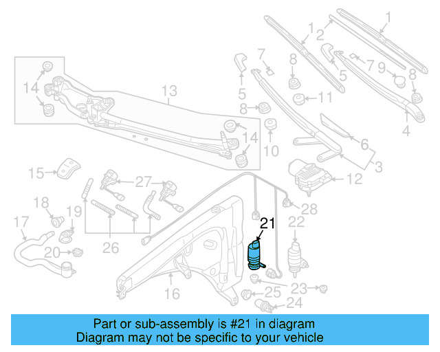 Washer Pump 3B7-955-681 - View 36