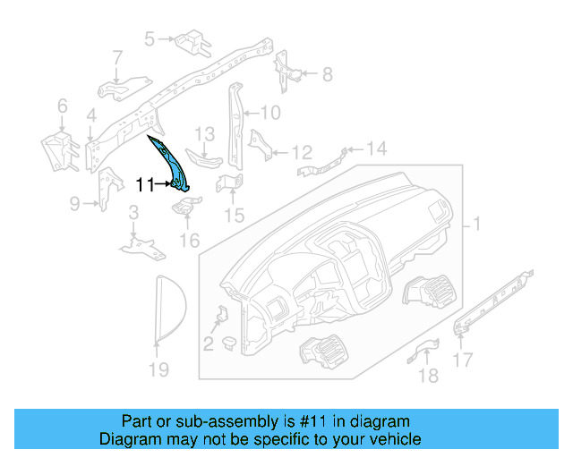 Inner Support 1K1-858-783-B - View 15