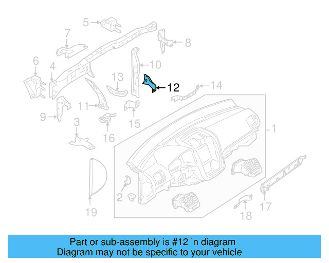 Inner Support Retainer Bracket 1K1-857-954 - View 23