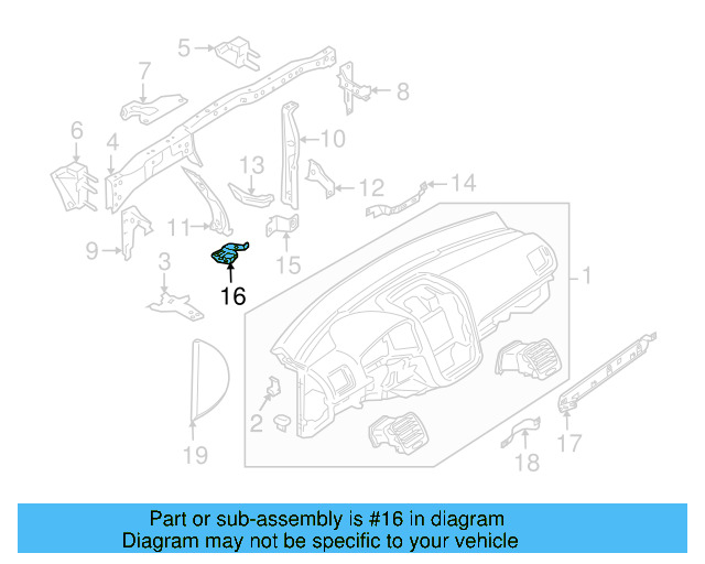 Lower Support 1K0-857-392 - View 15