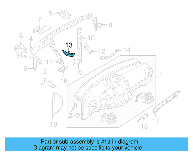 Inner Support Retainer Bracket 1K1-857-953 - View 22