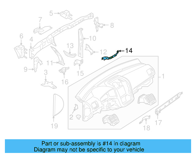Center Support 1K1-858-897-B - View 13
