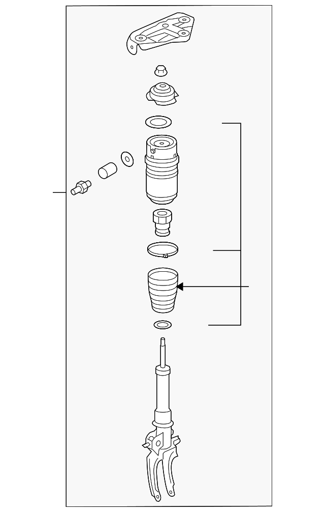 Strut 7L6-413-031-N - View 4