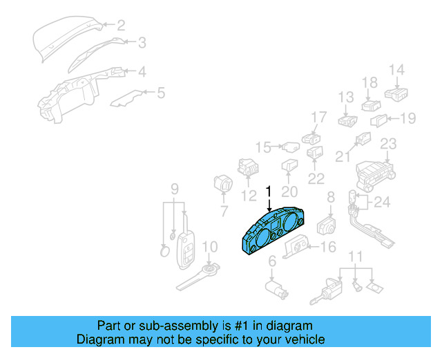 Instrument Cluster 7L6-920-990-QX-Z04