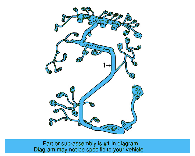 Engine Harness 06K-972-627-FC - View 6