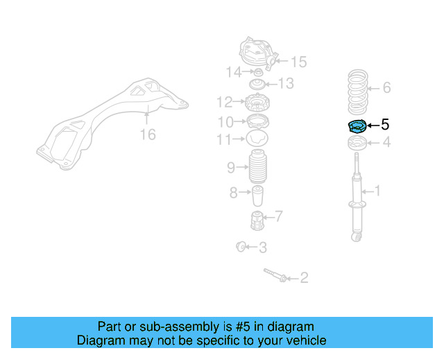 Lower Seat Packing 7L0-411-190 - View 2