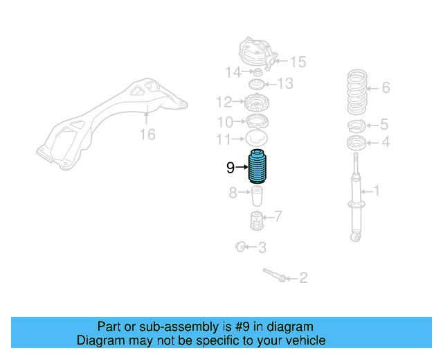 Strut Dust Shield 7L0-412-137 - View 3