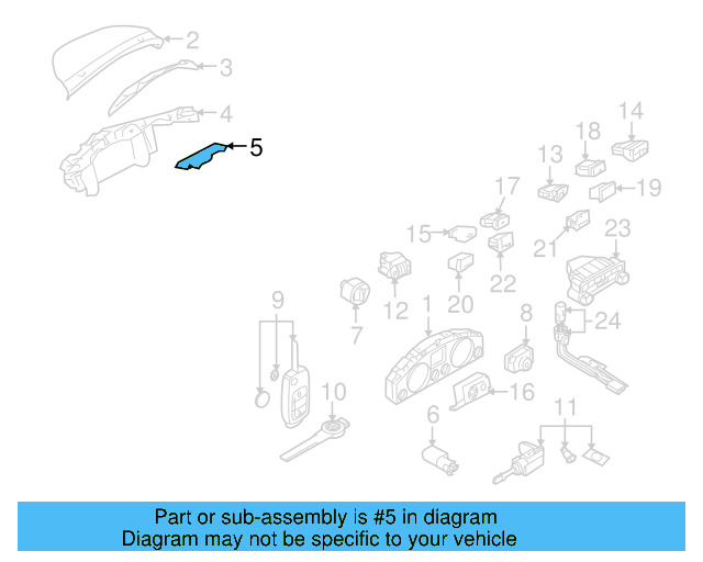 Sunlight Sensor 7L6-907-539-A-01C - View 3