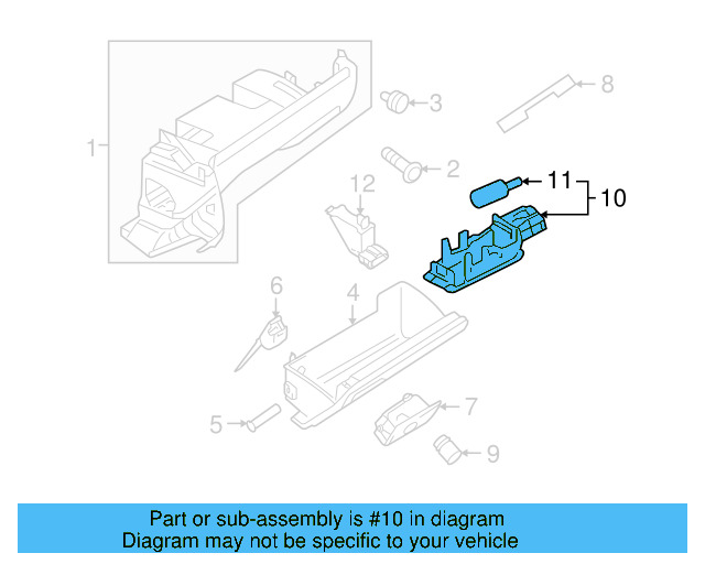 Glove Box Lamp 7L0-947-415 - View 62