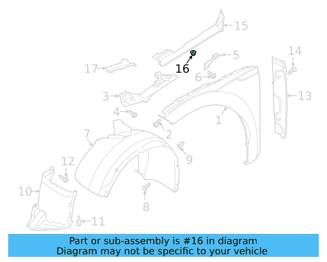 Corner Cover Grommet 5Z0-853-695 - View 7
