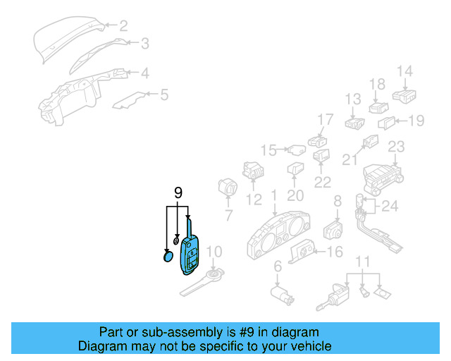 Key 7L6-837-216-INF - View 7