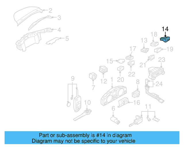 Seat Heat Switch 7L6-963-564-B-3X1 - View 2