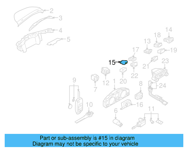Seat Heat Switch 7L6-963-563-B-3X1 - View 8
