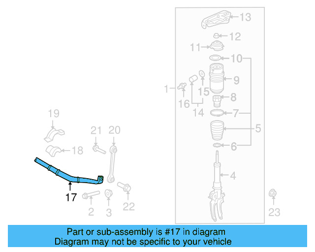 Stabilizer Bar Bushing 7L0-411-313-G - View 4