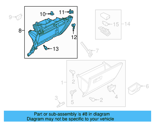 Glove Box Frame 5NN857101RM5 - View 2
