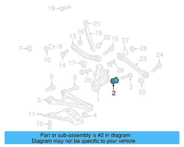 Lower Control Arm Inner Bushing 7L0-407-183-A