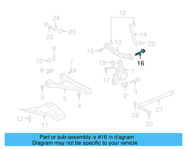 Gear Assembly Mount Bolt N-105-524-02 - View 134