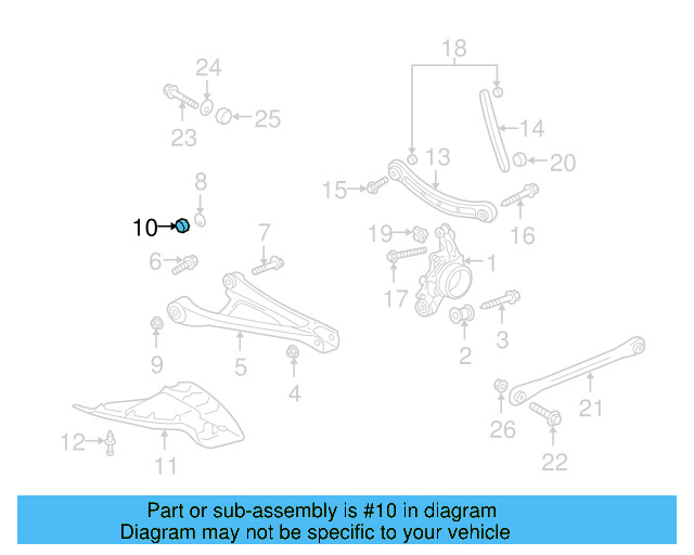 Lower Control Arm Lock Nut WHT-001-938 - View 38