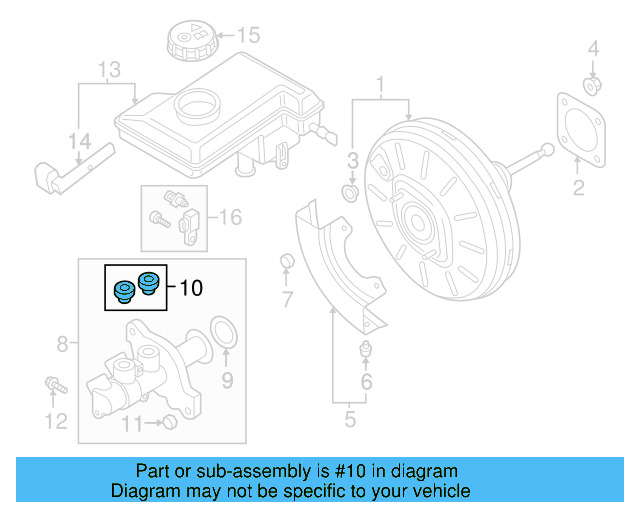 Master Cylinder Plug 4M0-611-817 - View 19