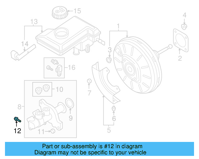 Brake Master Cylinder Screw WHT-007-916 - View 18