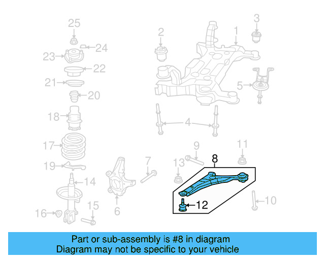 Lower Control Arm 7B0-407-151-F