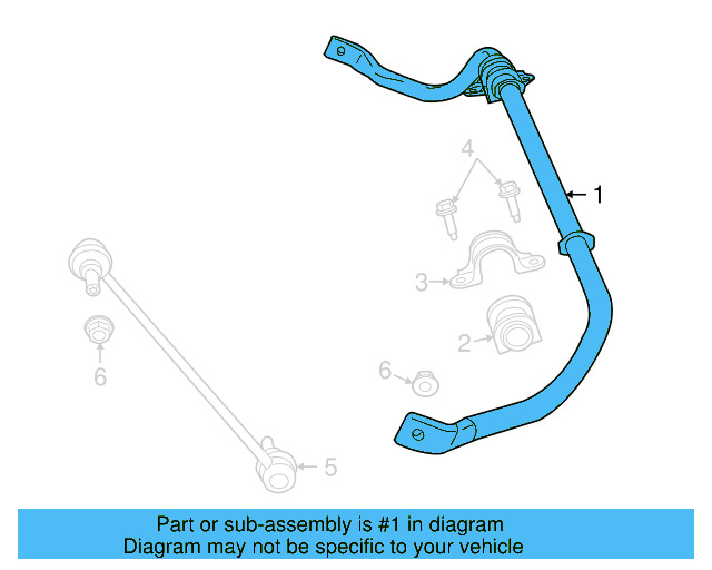 Stabilizer Bar 7B0-411-309-B