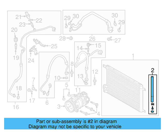 A/C Receiver Drier 5Q0-298-403-C - View 10