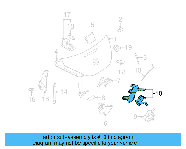 Lock Rod 1C0-827-425-J - View 6
