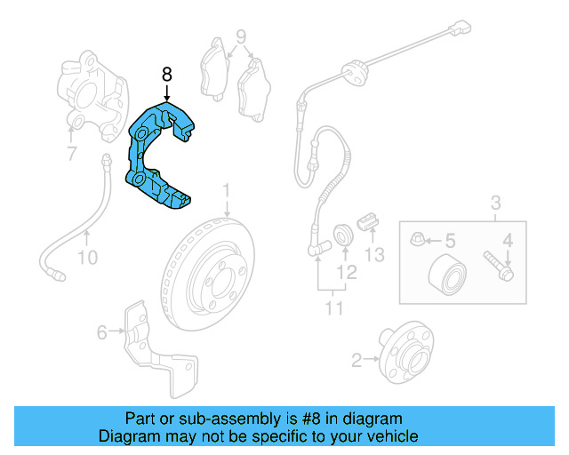 Disc Brake Caliper Bracket 3B0-615-125 - View 19