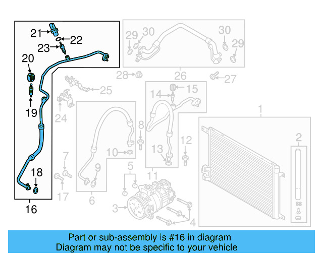 Front AC Line 5QF-816-741-C - View 2