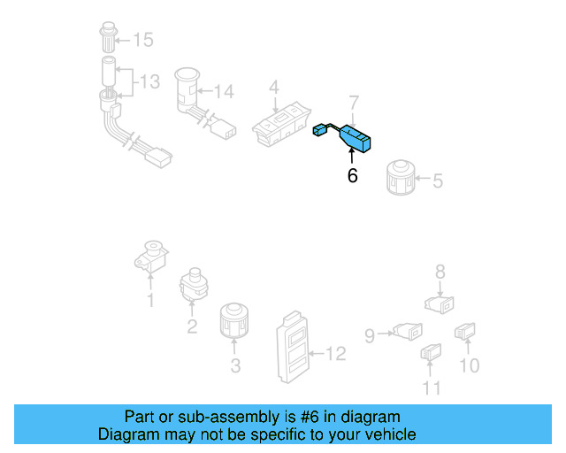 Air Bag Switch 7L6-919-211 - View 2