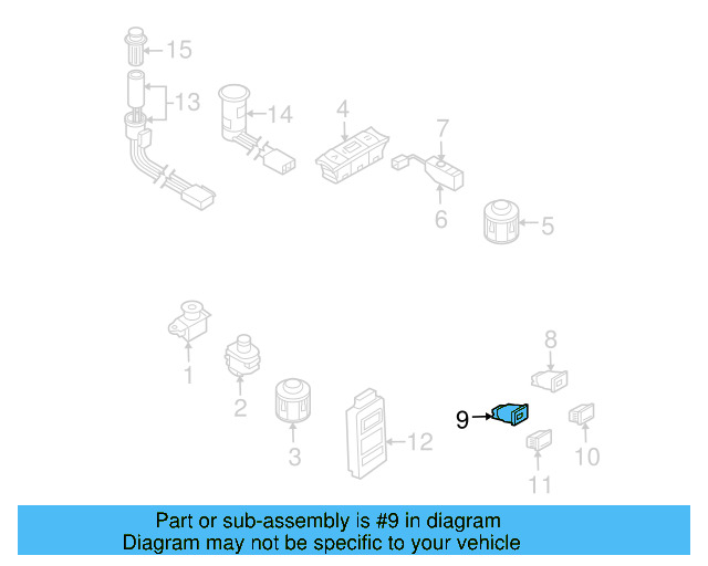 Seat Heat Switch 7L6-963-563-B-3X1