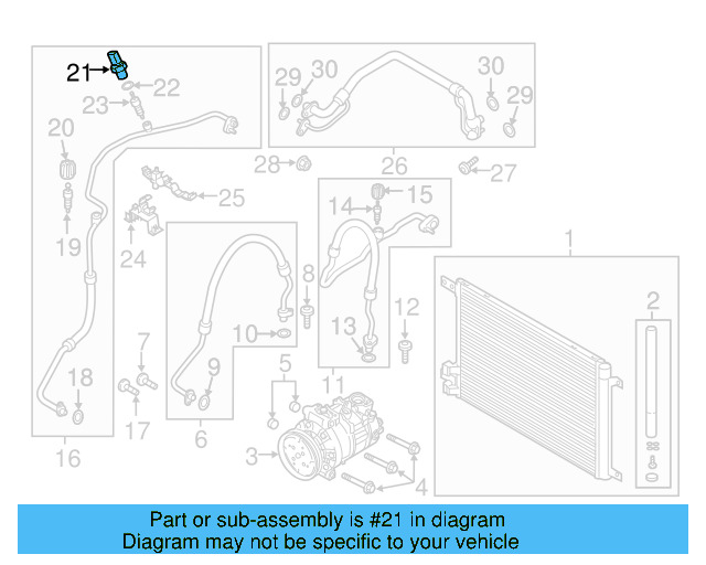 Pressure Sensor 4H0-959-126-C - View 22