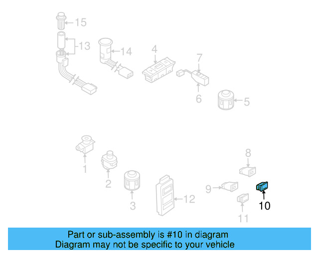 Console Body Cap 7L6-864-437-A-6C3 - View 5