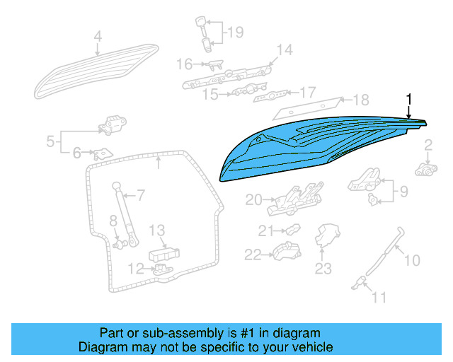 Lift Gate 3B9-827-025-L - View 5