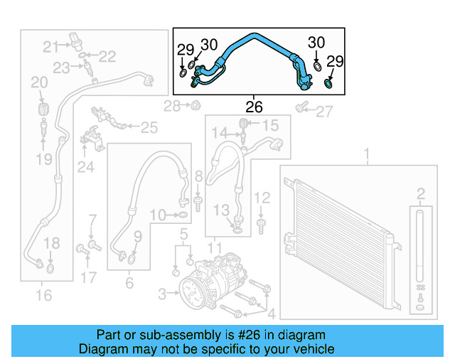 Rear AC Line 5QB816738B