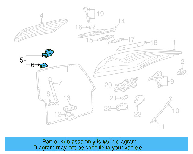 Hinge 3B9-827-301-D - View 3