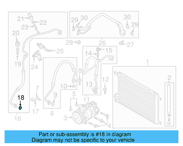 A/C Refrigerant Line O 4E0-260-749-A - View 45