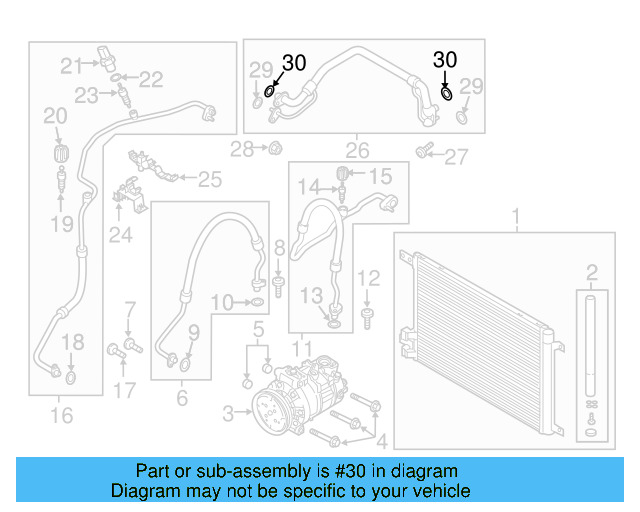 A/C Refrigerant Line O 4E0-260-749-A - View 86