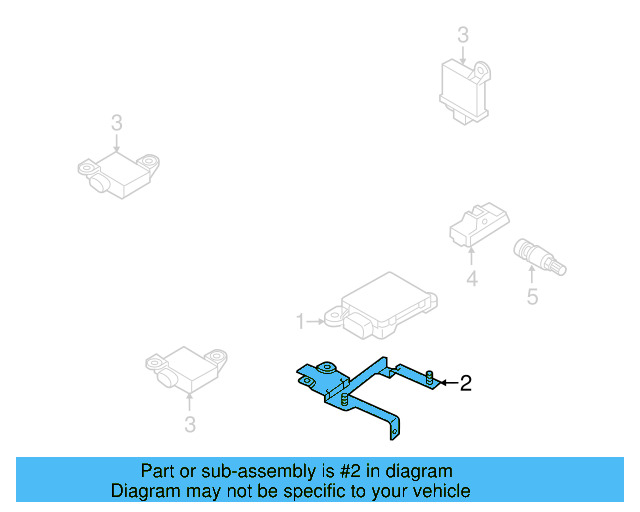 Control Module Bracket 7P0-907-390 - View 3