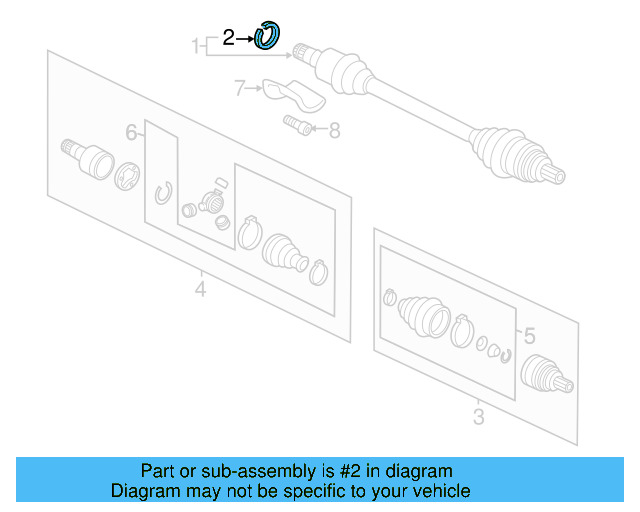 Axle Assembly Lock Ring 8N0-407-297 - View 20