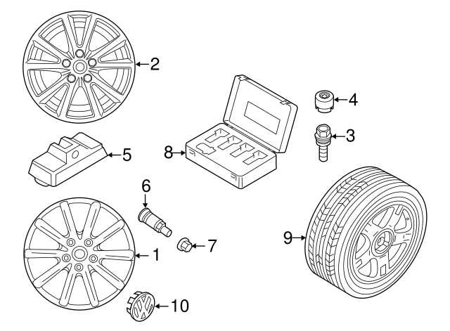 Valve Stem 839-601-361 - View 3