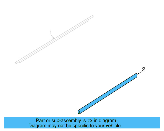 Side Molding (Unpainted) 3c8853073cgru - View 3