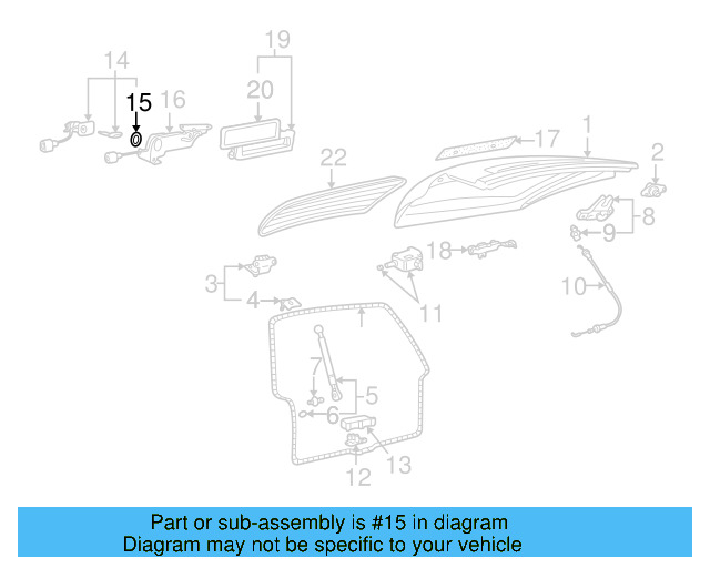 Cylinder & Keys Gasket 3B5-827-634-B41 - View 3