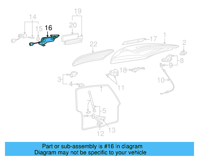 Handle Molding 3B9-827-297-C - View 3